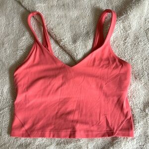 Size 6 lululemon coral Align tank